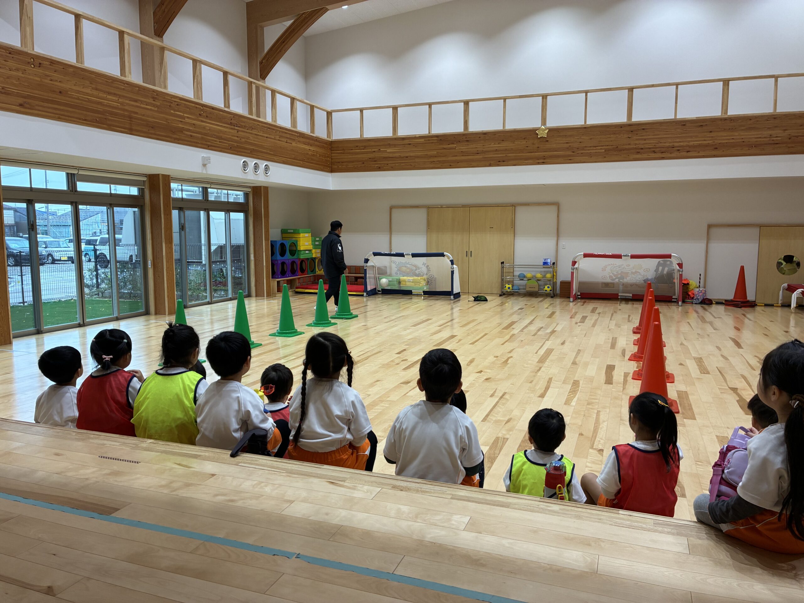 保育園のサッカー教室